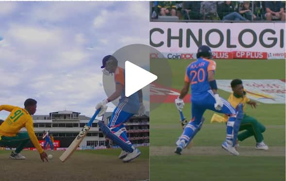 [Watch] Axar Patel Loses Focus; Suffers Strange Run-Out In 2nd T20I Vs SA